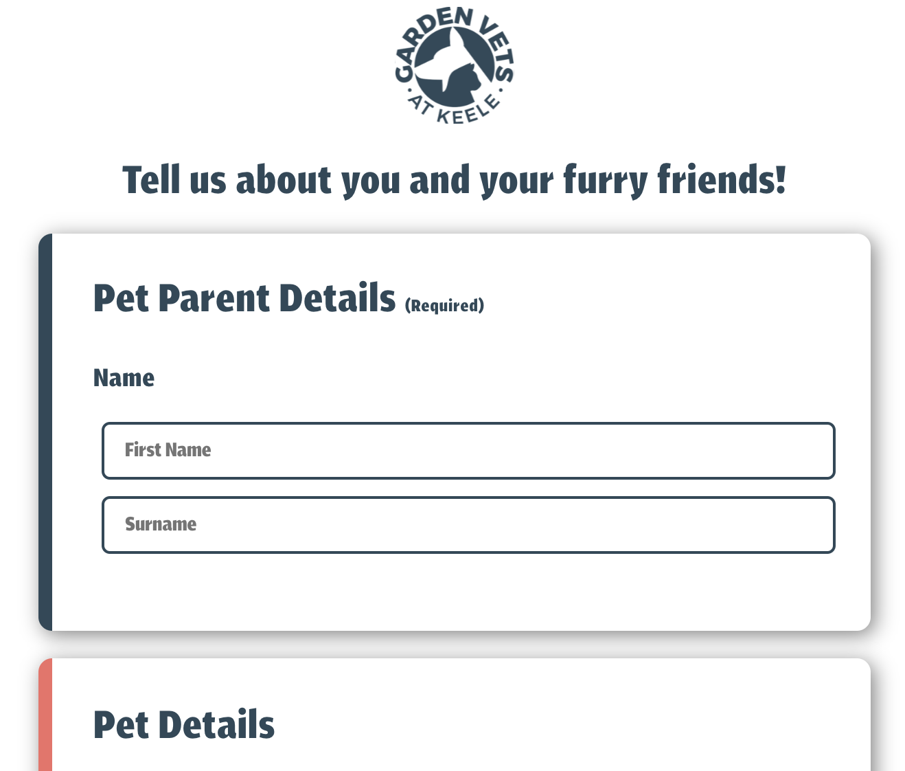 Garden Vets WebApp project preview